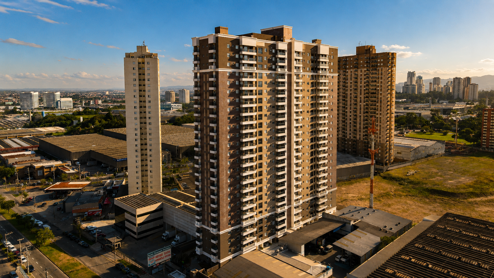 Fachada do Residencial Bellini Alphaville